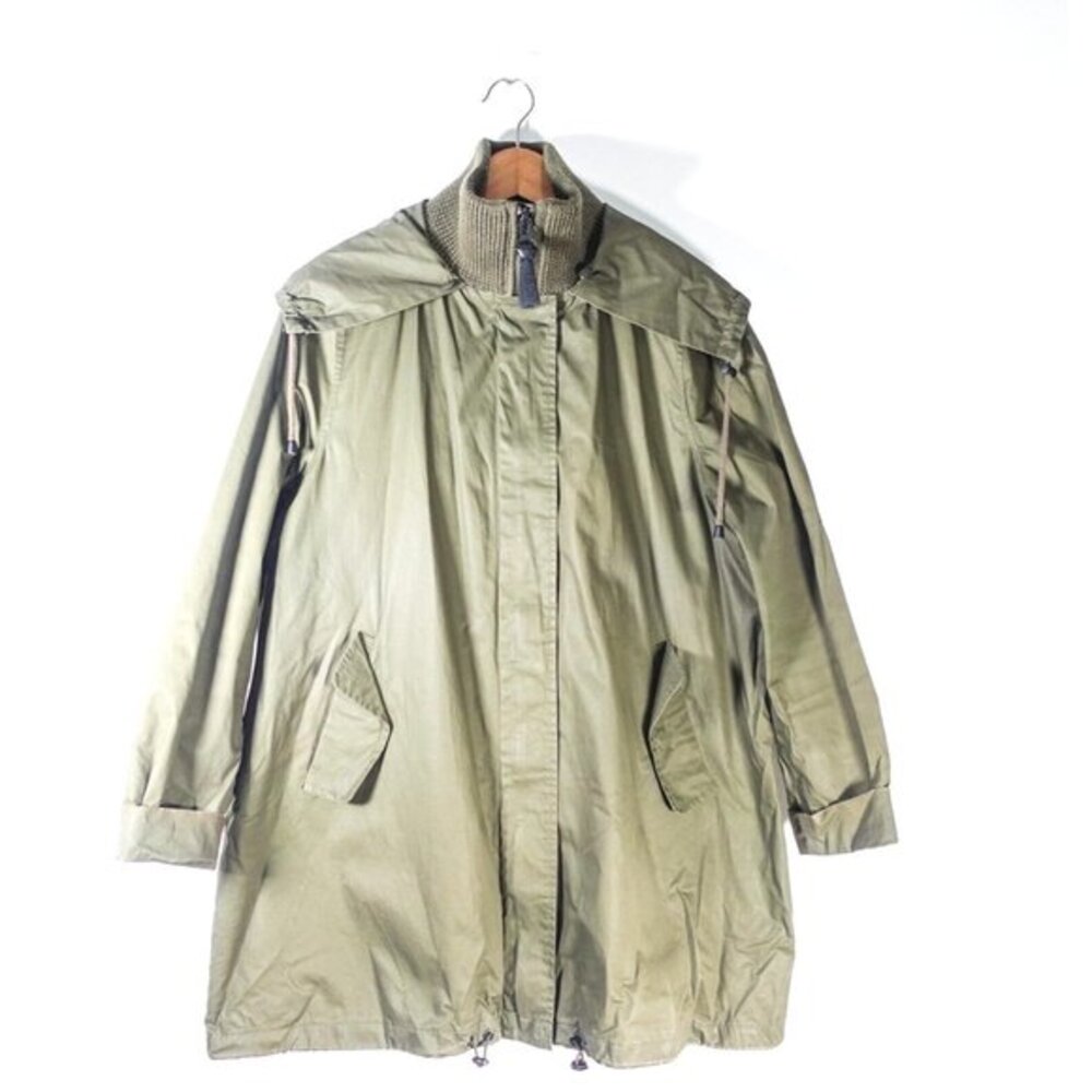 Y2K Cyber Jacket Womens 6‎ Small Green Parka Gorp Tech Light Derek Lam 10 CROSBY